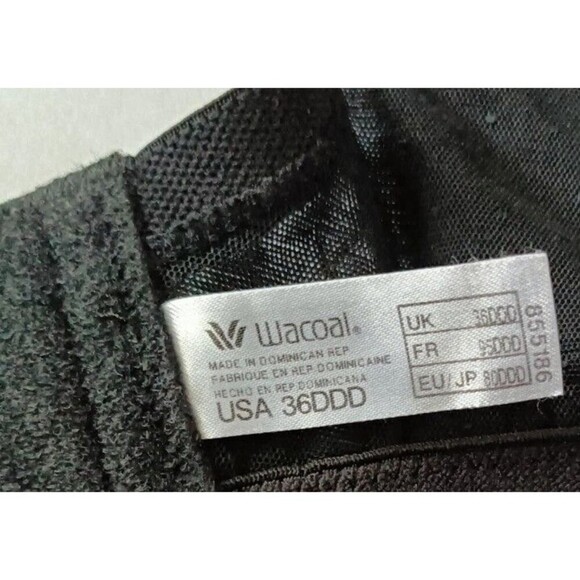 Wacoal Unlined Bra Size 36DDD  Retro Chic Balconett Lace Sheer Underwire  855186 - Picture 4 of 7